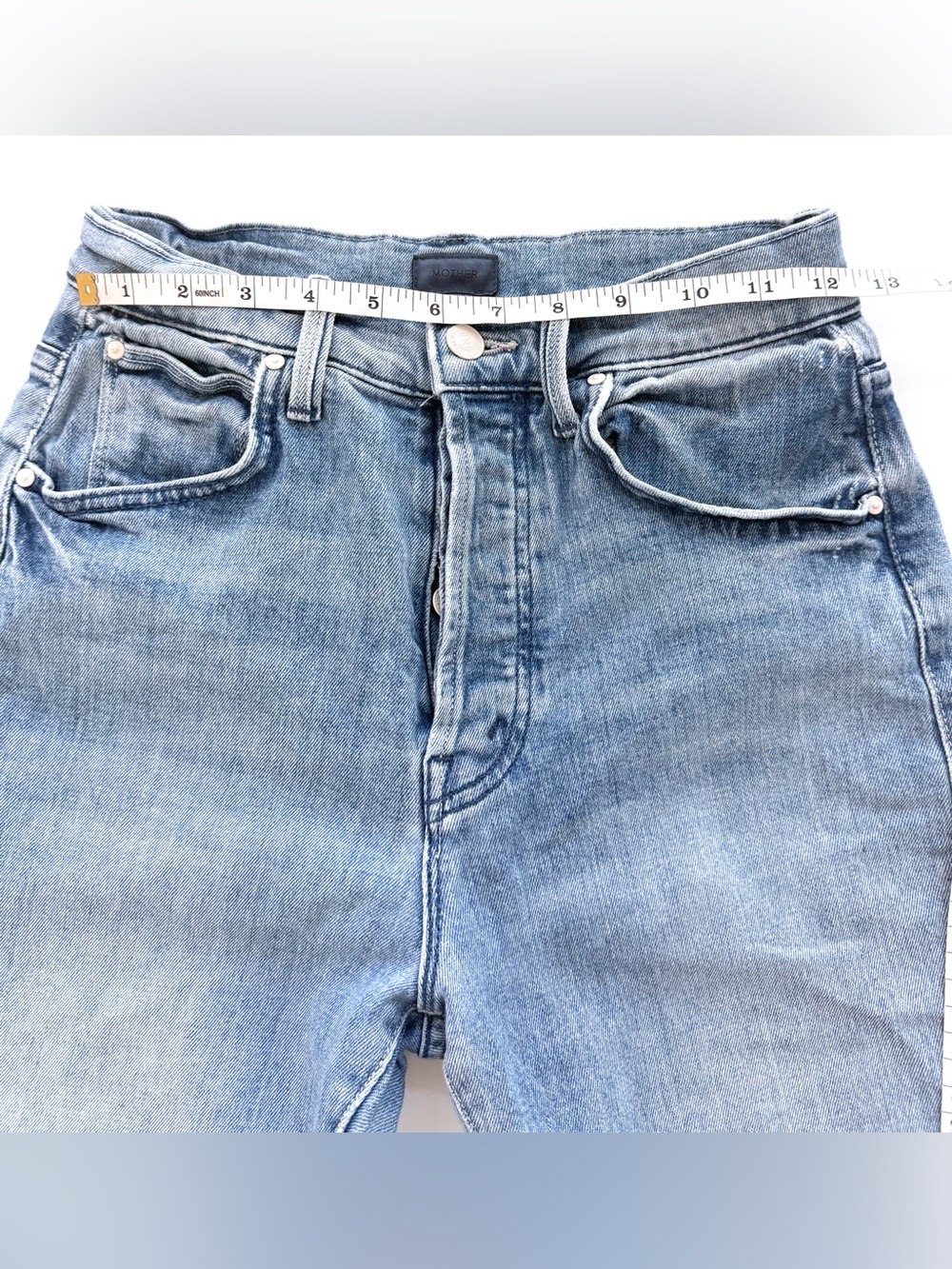 MOTHER The High Waisted Hiker Hover Jeans Herbal Remedy Sz 26 - Picture 10 of 10
